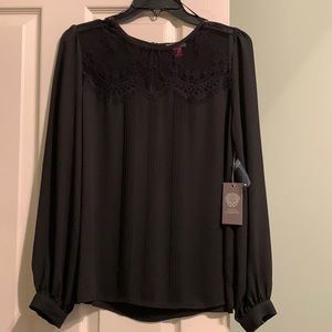 Beautiful new with tag, black lace blouse - Vince Camuto size S